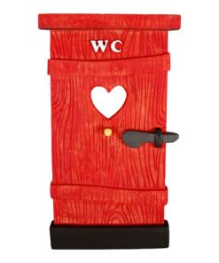 Nissens Toilettentür. Zubehör für Wichteltür 14 x 7 cm.