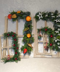 Alternative view of Trevindu i natur med 4 ruter. 23,5 x 40 cm. til dekorasjon