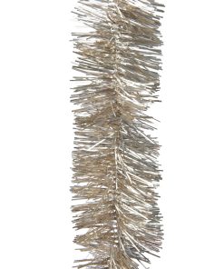 Tykk PERLEMOR lametta girlander juleranke 270 cm.