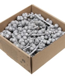 440 gram sølvfarvede agern på små grene