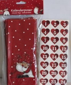 24 papirsposer til kalendergaver