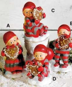 Babynissen mit Honigherz, Mädchen, das mit Herz sitzt, Pobra Weihnachtsschmuck