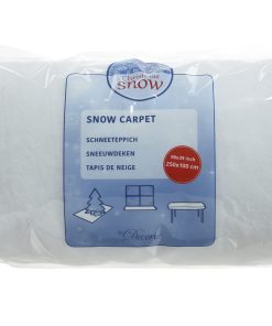 Vliesstoff Größe 100 x 250 cm, künstlicher weißer Schnee für Weihnachtslandschaft