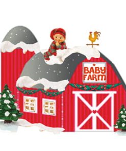 babynisse bondegård med lade og babynisse på taget