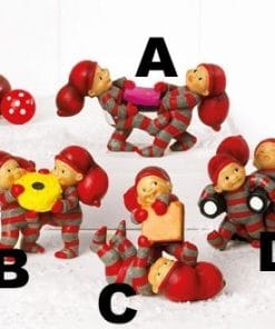 babynisser med lyserød lakridskonfekt