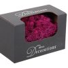 Finnland Moos, FUCHSIA, natürliche Rensdyrmoos für Weihnachtsdekorationen. 1 Schachtel à 50 g.