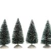 Künstliche Weihnachtsbäume mit Schnee für Schneelandschaft zu Weihnachten. 4 Stk. 10 cm.