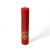 Kalenderkerze ROT Merry Christmas 5 x 25 cm.
