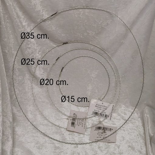 Metallring, krans, diameter 20 cm. Til DIY dekorasjoner - Bilde 2