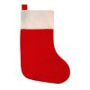 Weihnachtssocke aus Polyester in Rot und Weiß. 23 x 45 cm. Für die kleinen Kalendergeschenke