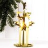 Metall-Engelsspiel Gold, für Weihnachtsbaumkerzen. Nostalgischer originaler schwedischer Weihnachtsschmuck.