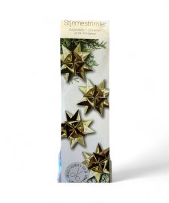 stjernestrimler i guld metallic 1