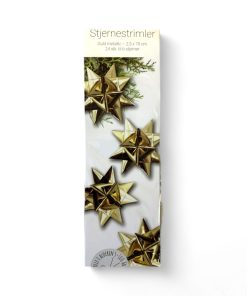 stjernestrimler i guld metallic 2