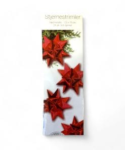 stjernestrimler i rød metallic 2
