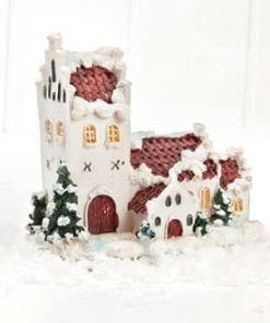 Kirche für Weihnachtsdorf, Weihnachtslandschaft und Wichtellandschaft 11 cm hoch