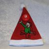 Weihnachtsmütze mit grünem Bramming-Wichtel. 40 cm. Gute Kalendergeschenkidee