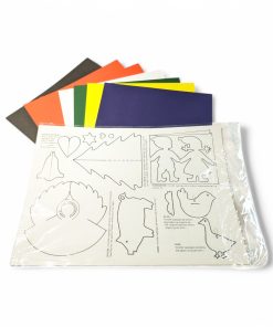 8 styk kartonark i forskellige farver til juleklip