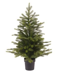kunstigt juletræ i urtepotte der måler 75 centimeter