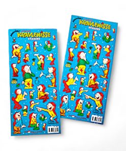 bramming nisse stickers til at pynte på gaver og til sjov leg