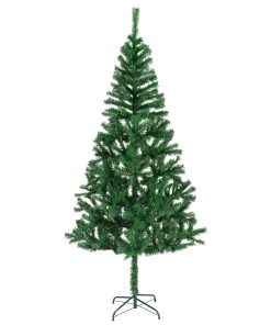 kunstigt grønt juletræ indendørs på 210 centimeter og ø96 centimeter