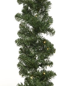 kunstig 50 led gran guirlande med stive grene ø25 og 270 centimeter