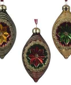 rød eksklusive julekugler med farverig refleks til dit juletræ