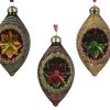 guld eksklusive julekugler med farverig refleks til dit juletræ