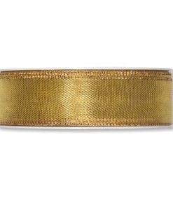 Dekorationsband transparent GOLD. 25 mm x 25 m.