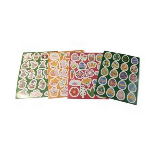 4 ark stickers med påskemotiv med påskemotiver til kreativ leg
