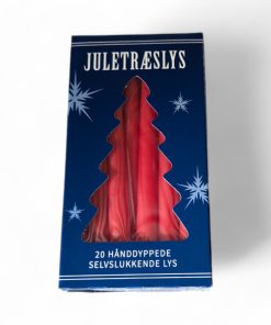 røde 13 centimeter høje selvslukkende stearinlys til juletræet 20 styk