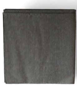 20 styk grå frokostservietter 33 x 33 centimeter fra asp-holmblad