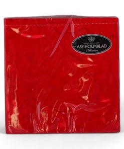 Weihnachtsservietten, ROT mit Marmorierung, 20 Stück Mittagessen Servietten