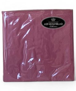 frokost servietter ensfarvede 3 lags i blommefarve 20 stk.