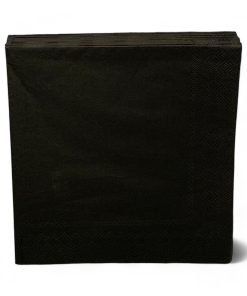 20 styk sorte middagservietter 40 x 40 centimeter fra asp-holmblad