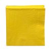 Einfarbige MITTAGESSEN-Servietten GELB 20 Stk. 3-lagig 40 x 40 cm.