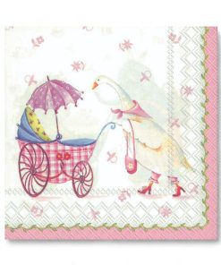 20 styk frokost servietter til dåben og navngivning af pige