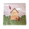 Servietten mit Eishaus, Fahrrad und Flagge, 20 Stück Mittagessen Servietten