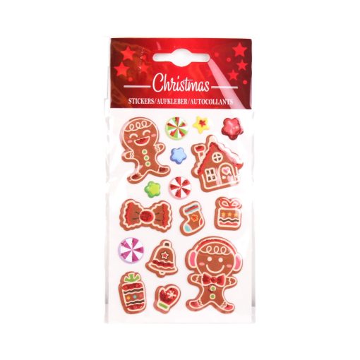 Jule klistremærker pebberkage gingerbread