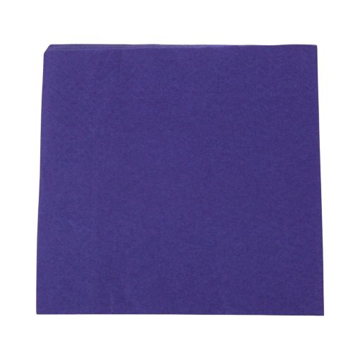 middags servietter 40x40 cm ensfarvede 3 lags mørkeblå farvede 20 stk.