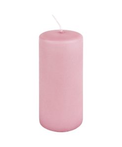 gammelrosa bloklys med glat overfalde i størrelse 5,8 x 11,5 centimeter
