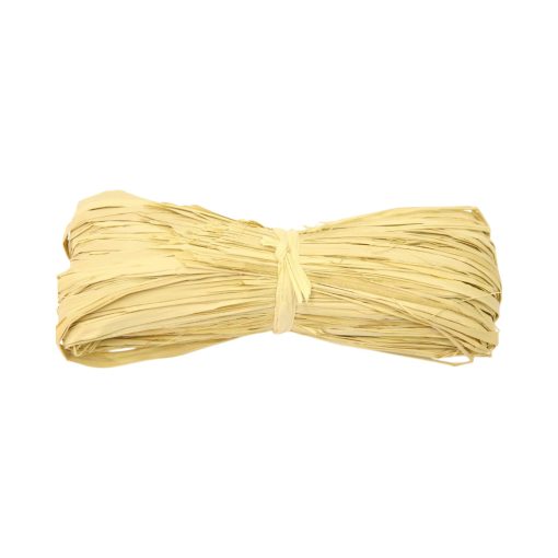 Bast snor / Raffia snor. Natur, 50 gram