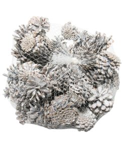Grankogler, østrigsk fyr kogler, hvid, 1 kg.