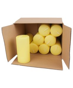 Bloklys, lysgul, 5,8 x 11,5 cm (9 stk.)