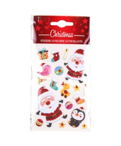3D-Aufkleber mit Weihnachtsmann, 8x12 cm