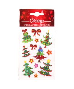 3D-Aufkleber mit Weihnachtsbaum, 8x12 cm