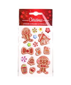 3D-Aufkleber mit Lebkuchenmann, 8x12 cm