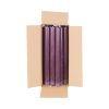 Tafelkerze mit flacher Spitze, AUBERGINE, 24 cm., 100% reines Stearin (18 Stk.)