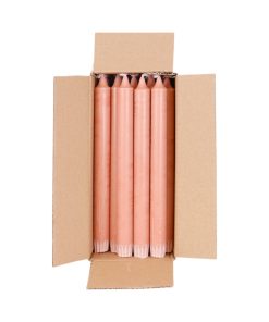 18 styk marmoreret nude kronelys på 24 centimeter i 100% ren stearin til lysestager og fester