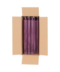 Tafelkerze, BLOMME, 24 cm., 100% reines Stearin (18 Stk.)