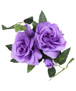 Lyskrans, rose, lilla, 15 cm